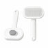One-Click Self-Cleaning Slicker Brush for Cats & Dogs – Stainless Steel Pins, White – view 11