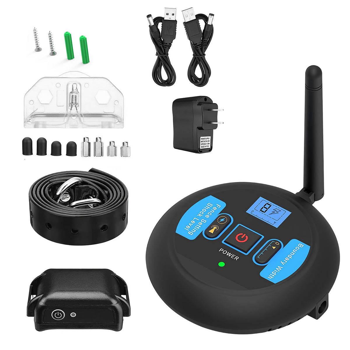Wireless Dog Fence System – 131–722 ft Adjustable Boundary, Tone &amp; Static, IP67 – view 2