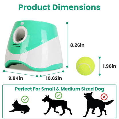 Automatic Dog Ball Launcher – 3 Distances up to 29.5 ft, 6 Balls, for Small &amp; Medium Dogs – view 8