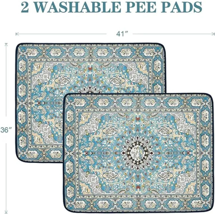 Washable Dog Pee Pads, 36 x 41 in – Reusable Non-Slip Flannel Training Pads, 2 Pack – view 5