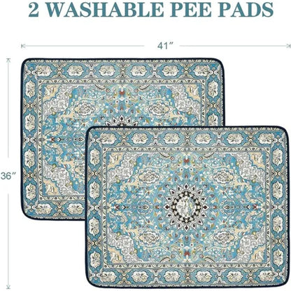 Washable Dog Pee Pads, 36 x 41 in – Reusable Non-Slip Flannel Training Pads, 2 Pack – view 5