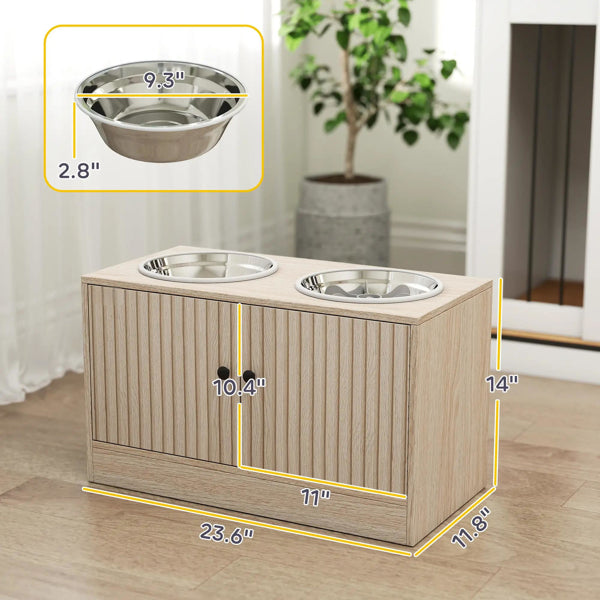 Elevated Dog Bowl Stand – Raised Food &amp; Water Feeding Station for Dogs