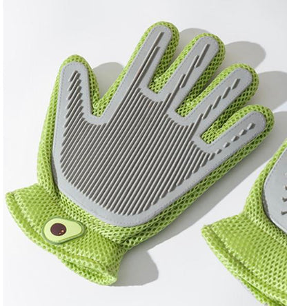 Double-Sided Pet Grooming Glove for Cats and Dogs – Silicone Hair Removal Glove Brush – view 11