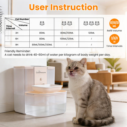 Cordless Smart Pet Water Fountain 4.5 L – Self-Refill, Ceramic Bowl, Remote Control &amp; Timer – view 9