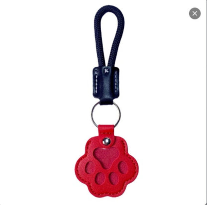 Pet Fur Memorial Keychain – Paw-Shaped Leather Keepsake for Dog or Cat Hair, Sympathy Gift – view 3