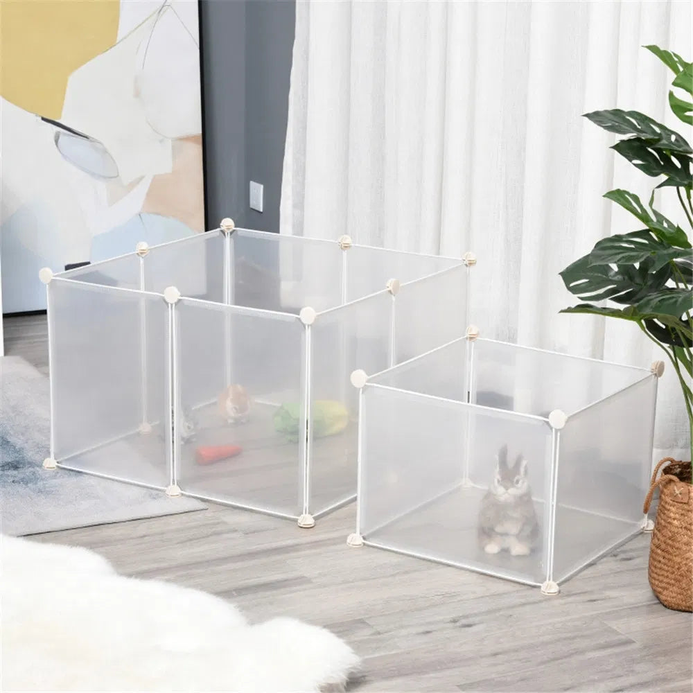 Small Animal Playpen – 12-Panel DIY Pen for Rabbits &amp; Guinea Pigs, 41 x 41 in – view 8