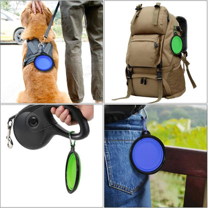 Collapsible Pet Travel Bowls 2-Pack – 12 oz Foldable Dishes with 2 Carabiners – view 4