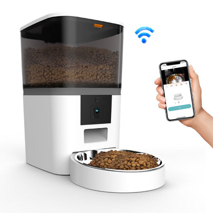 Pet Feeder for Cats &amp; Dogs – 4 L or 6 L, Black or White, Optional Video Camera Version – view 7