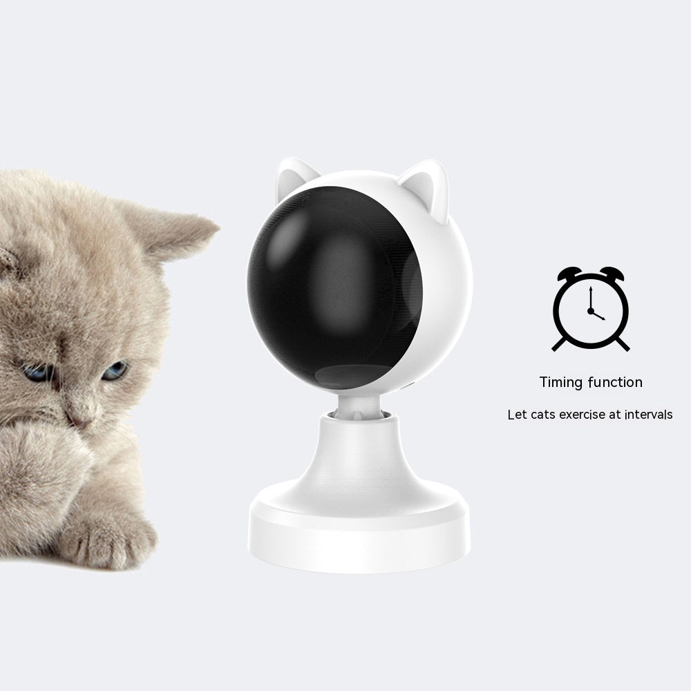 USB Rechargeable Laser Cat Teaser Toy – Automatic Interactive Light Toy, White – view 7