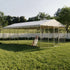 Large Outdoor Dog Kennel with Canopy – 10x20 Ft, Galvanized Steel, 18 Ground Stakes, Silver