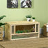 Wooden Reptile Terrarium with Glass Sliding Doors & Mesh Vents, 31.5 in Natural Wood – view 8