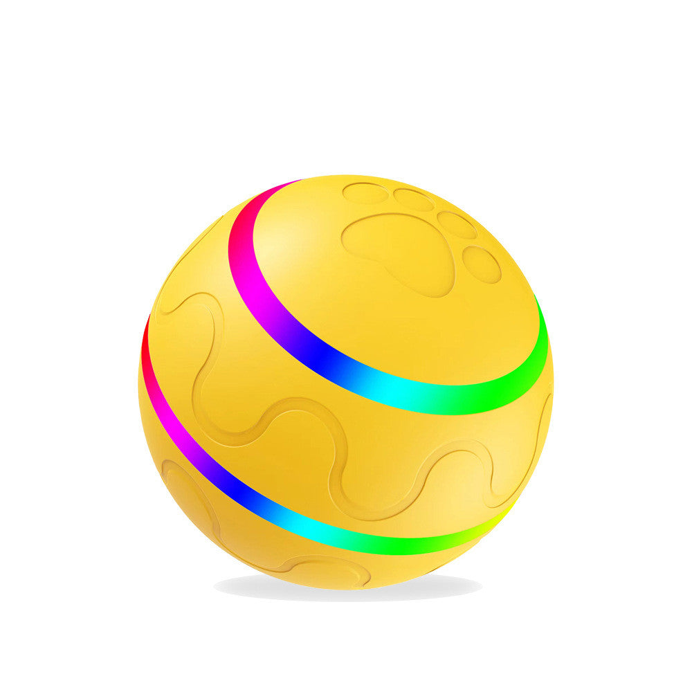 Self-Rotating Rechargeable Cat Ball Toy with Auto Direction Change, Silicone and ABS – view 5