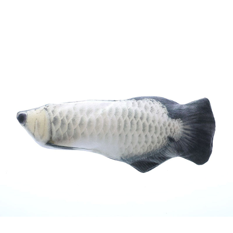 Electric Flopping Fish Cat Toy – 11.8 in Soft Plush Fish with Catnip Pocket, Tap-Activated – view 6