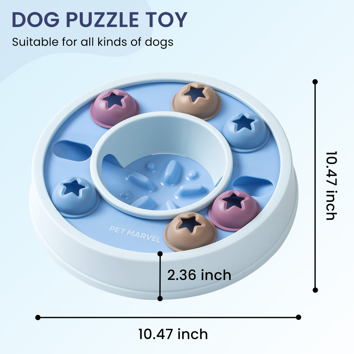 Dog Puzzle Feeder Toy – Treat Game with Non-Slip Feet, Levels 1 to 3 – view 8
