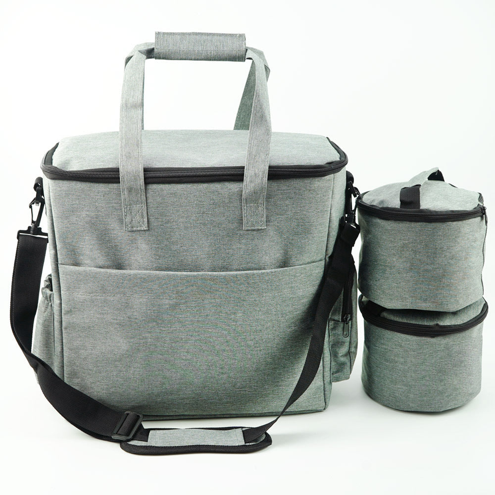 Dog Travel Bag – Food Storage Tote with Collapsible Bowls – view 3