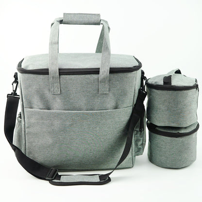Dog Travel Bag – Food Storage Tote with Collapsible Bowls – view 3