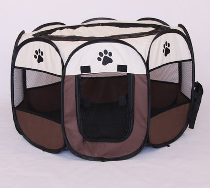 Foldable Pet Playpen – Portable Octagonal Dog &amp; Cat Kennel – view 4