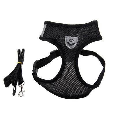 Breathable Sandwich Mesh Dog Harness, Vest-Style Chest Harness in 7 Colors – view 3