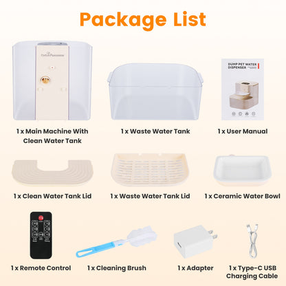 Cordless Smart Pet Water Fountain 4.5 L – Self-Refill, Ceramic Bowl, Remote Control &amp; Timer – view 7