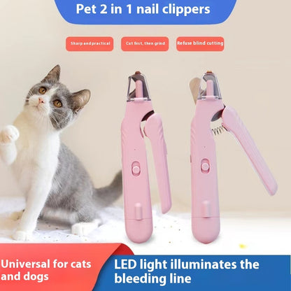 2-in-1 Pet Nail Clipper and Grinder with Dual LED Lights, Dust Guard and Type-C Charging – view 6