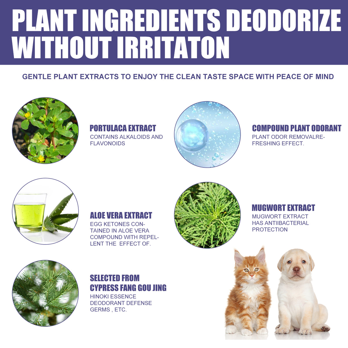 Pet Odor Eliminator Spray – Aloe &amp; Portulaca, 2 fl oz – view 6