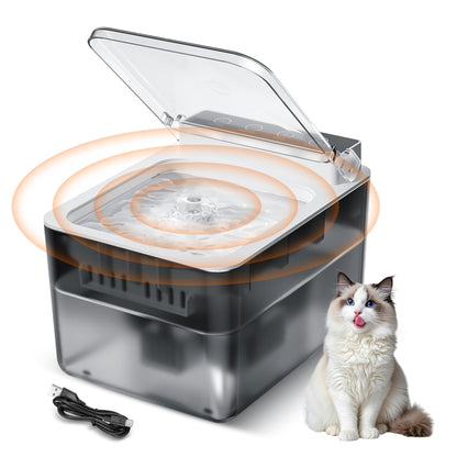Automatic Sensor Pet Water Fountain 3 L – Radar Motion Sensing, USB-C Powered