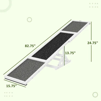 Wooden Dog Agility Seesaw for Training and Exercise, Anti-Slip Surface, 82.7 in Long – view 5