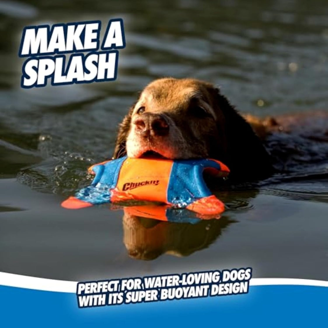 Squirrel Flying Fetch Toy for Dogs – Floating Soft Canvas Flyer, 9.5 in, Orange – view 5