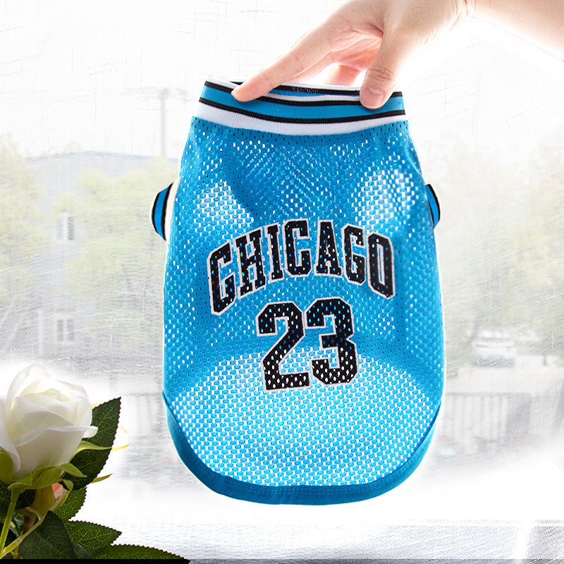 Mesh Basketball Jersey Vest for Dogs, No. 23 Summer Tank in Sizes XS–5XL – view 9