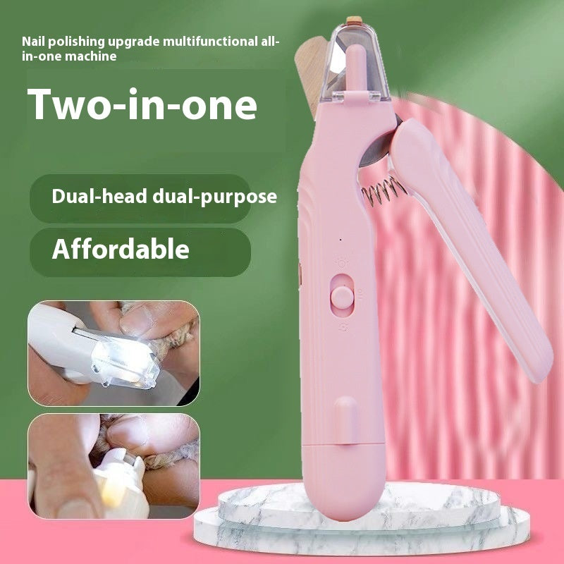 2-in-1 Pet Nail Clipper and Grinder with Dual LED Lights, Dust Guard and Type-C Charging – view 8