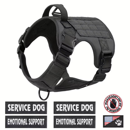 Tactical Dog Harness Vest – Adjustable, Reflective, Metal Buckle, for Hiking &amp; Training, S–XL – view 7