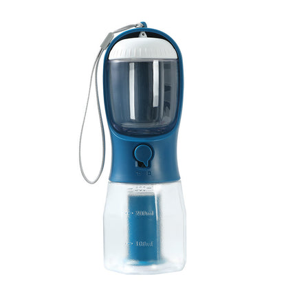 3-in-1 Dog Water Bottle – Travel Cup with Food Container, Waste Bag Holder &amp; Filter, 300 ml – view 10