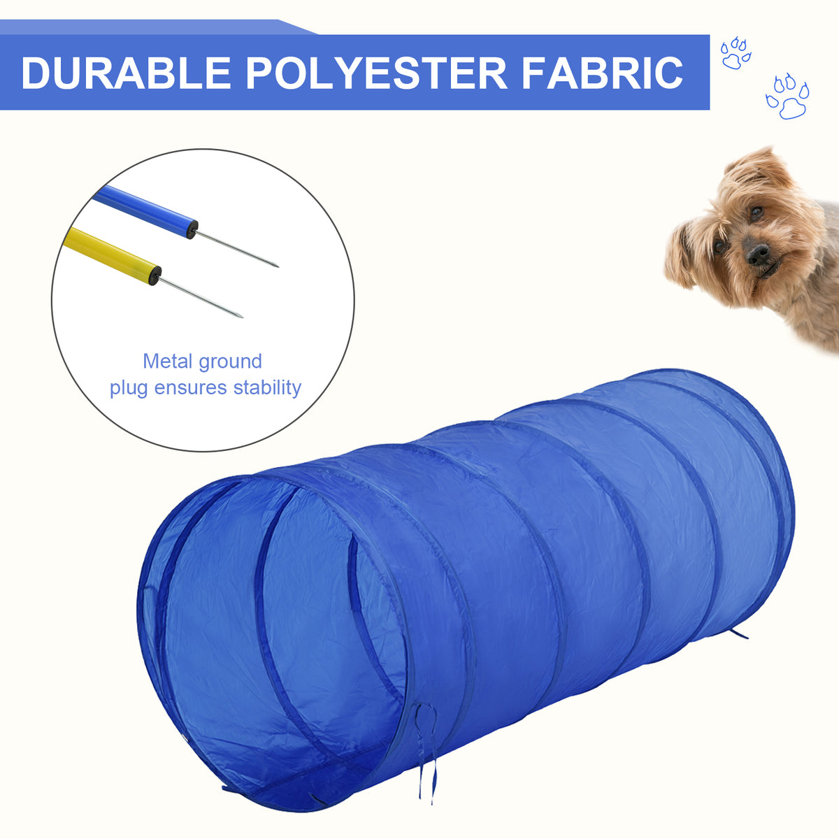 Backyard Dog Agility Training Kit – Tunnel, Weave Poles, High Jump and Pause Box with Carry Bag – view 5