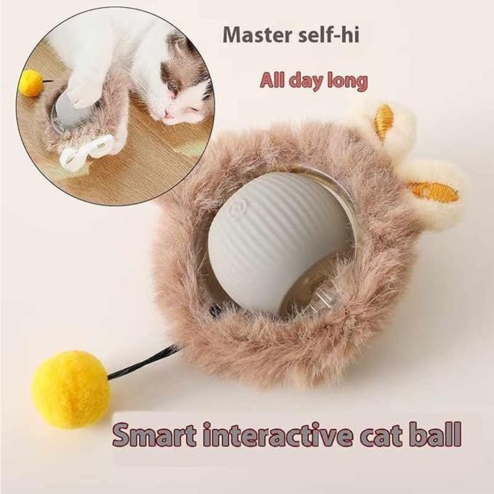 Self-Rolling Silicone Cat Ball – Interactive Moving Toy with Lights and 3 Play Modes – view 5