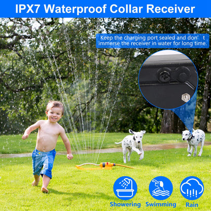 Wireless Dog Fence System – 131–722 ft Adjustable Boundary, Tone &amp; Static, IP67 – view 9