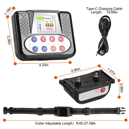 990 ft Wireless Dog Fence System with Training Collar – 2.4G, 0–9 Levels, IPX6 – view 7