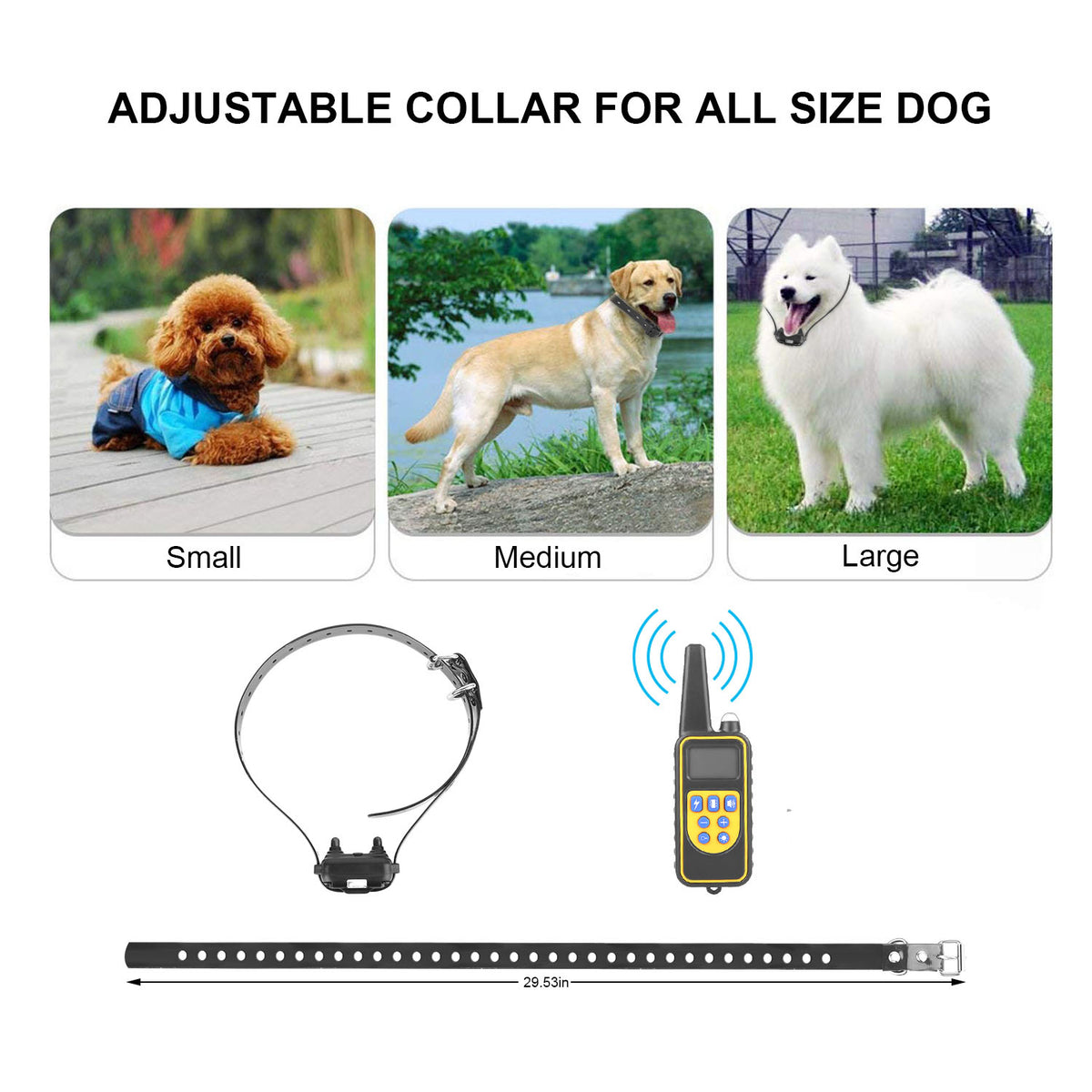 Rechargeable Dog Training Collar with Remote – 2625 ft, 4 Modes, IP67 (Set or Receiver Only) – view 5