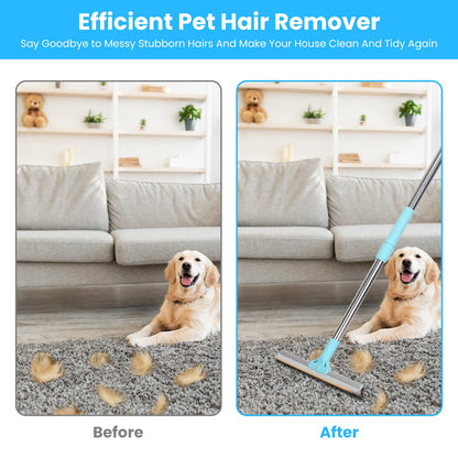 Pet Hair Removal Rake with Telescopic Handle – Copper-Edge Fur Scraper for Carpets and Rugs – view 7