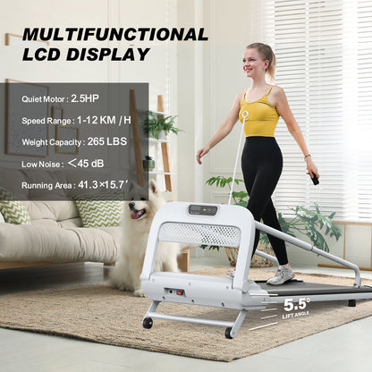 Quiet Dog Treadmill for Small &amp; Medium Dogs – 41 x 16 in Belt, 0.5–6 mph, Foldable – view 7