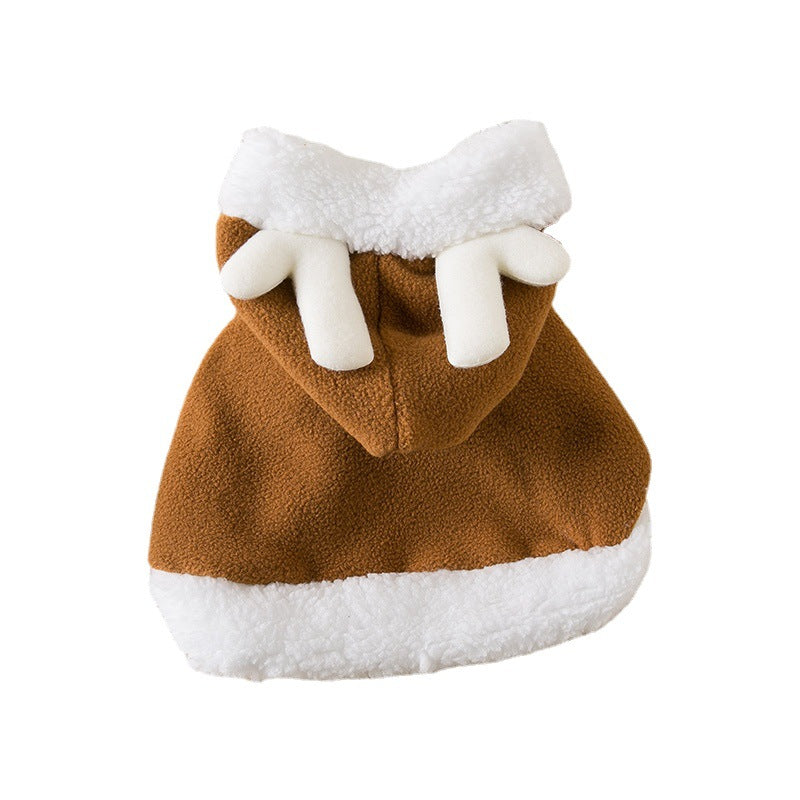 Christmas Pet Cloak – Red Riding Hood &amp; Reindeer Cape – view 3
