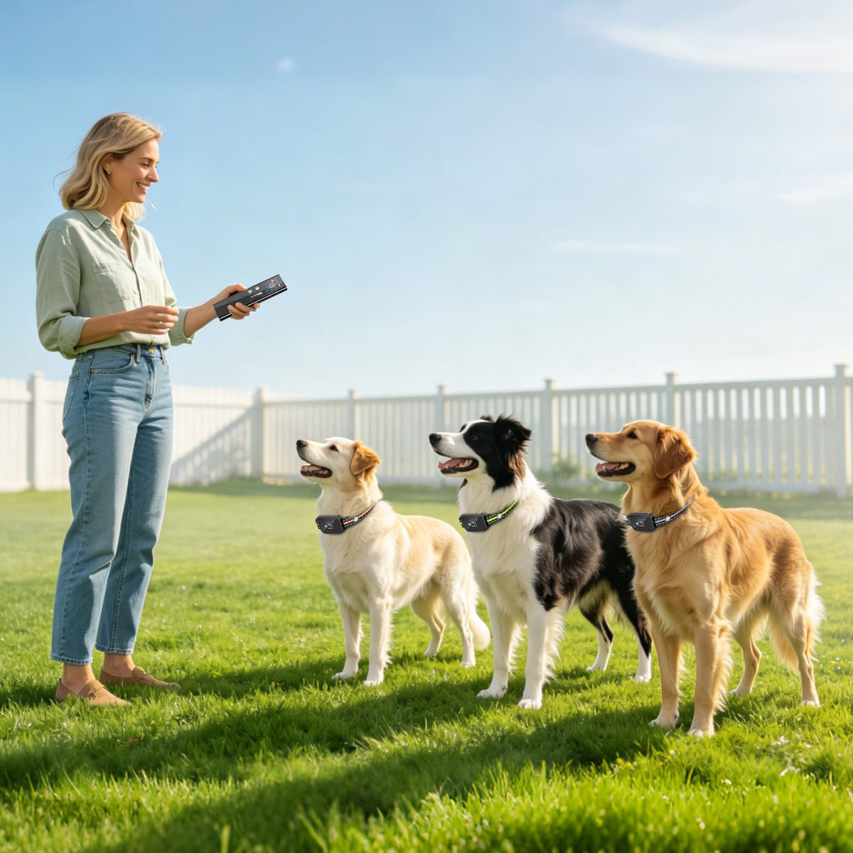 2-in-1 Dog Training &amp; Bark Collar with Remote – 3300 ft, Auto Bark Mode, IP68, 1–3 Collars – view 6