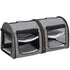 Foldable Double Cat Carrier – Converts to 2 Carriers, Mesh Windows, Seat Belt Strap, Gray – view 8