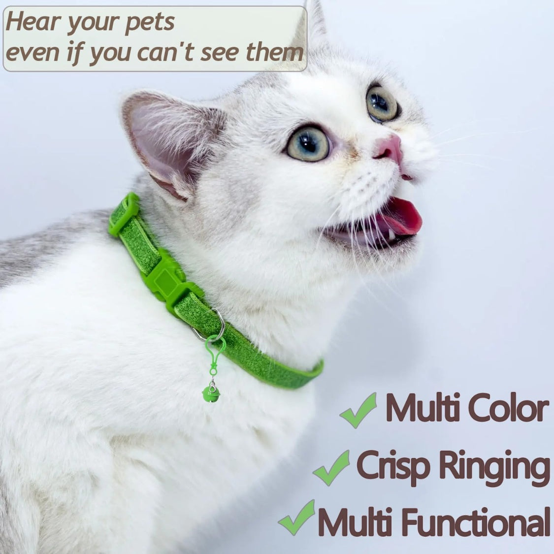 Pet Collar Bells 6-Pack – Loud Multi-Color Dog &amp; Cat Bells with Snap Clips, 0.86 in – view 5
