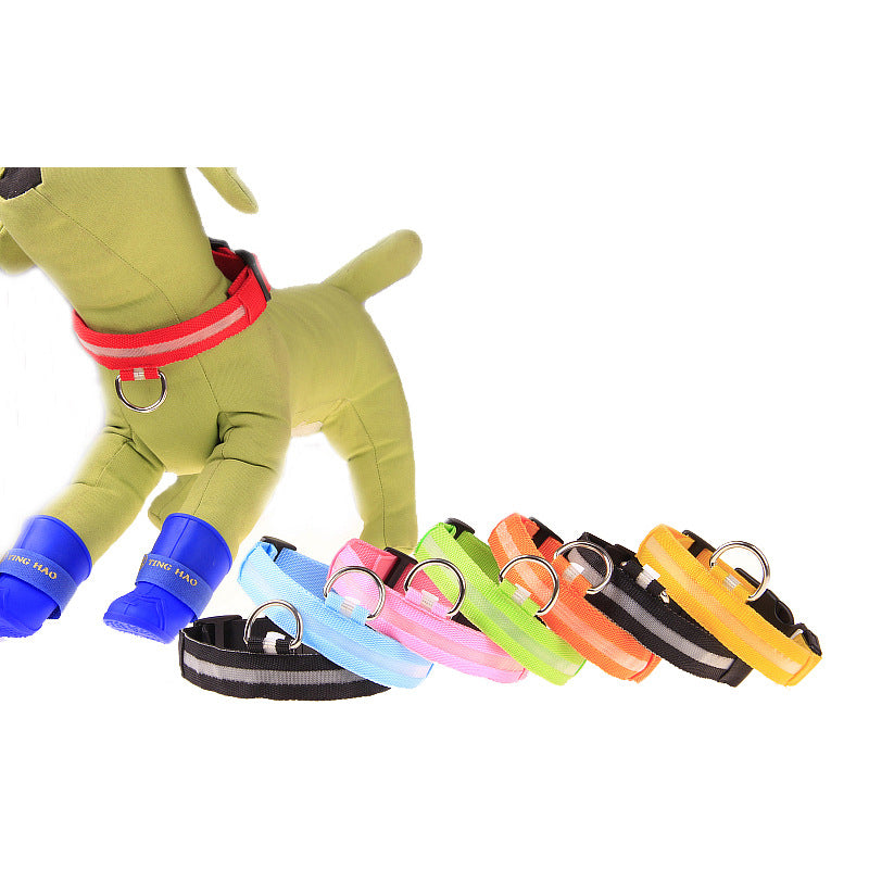 LED Light-Up Dog Collar – Glow-in-the-Dark Night Safety Collar, 6 Colors, Sizes XXS–XL, Rechargeable Options – view 2