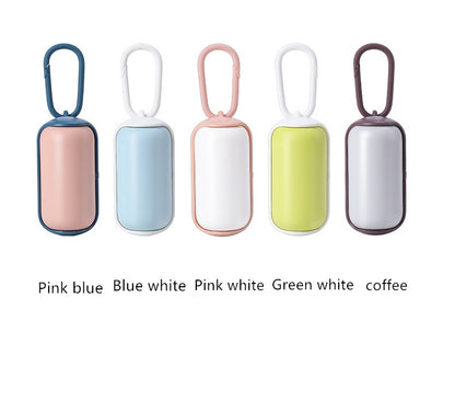 Mini Poop Bag Holder for Leash – Portable Dog Waste Bag Dispenser, Two-Tone Colors – view 7