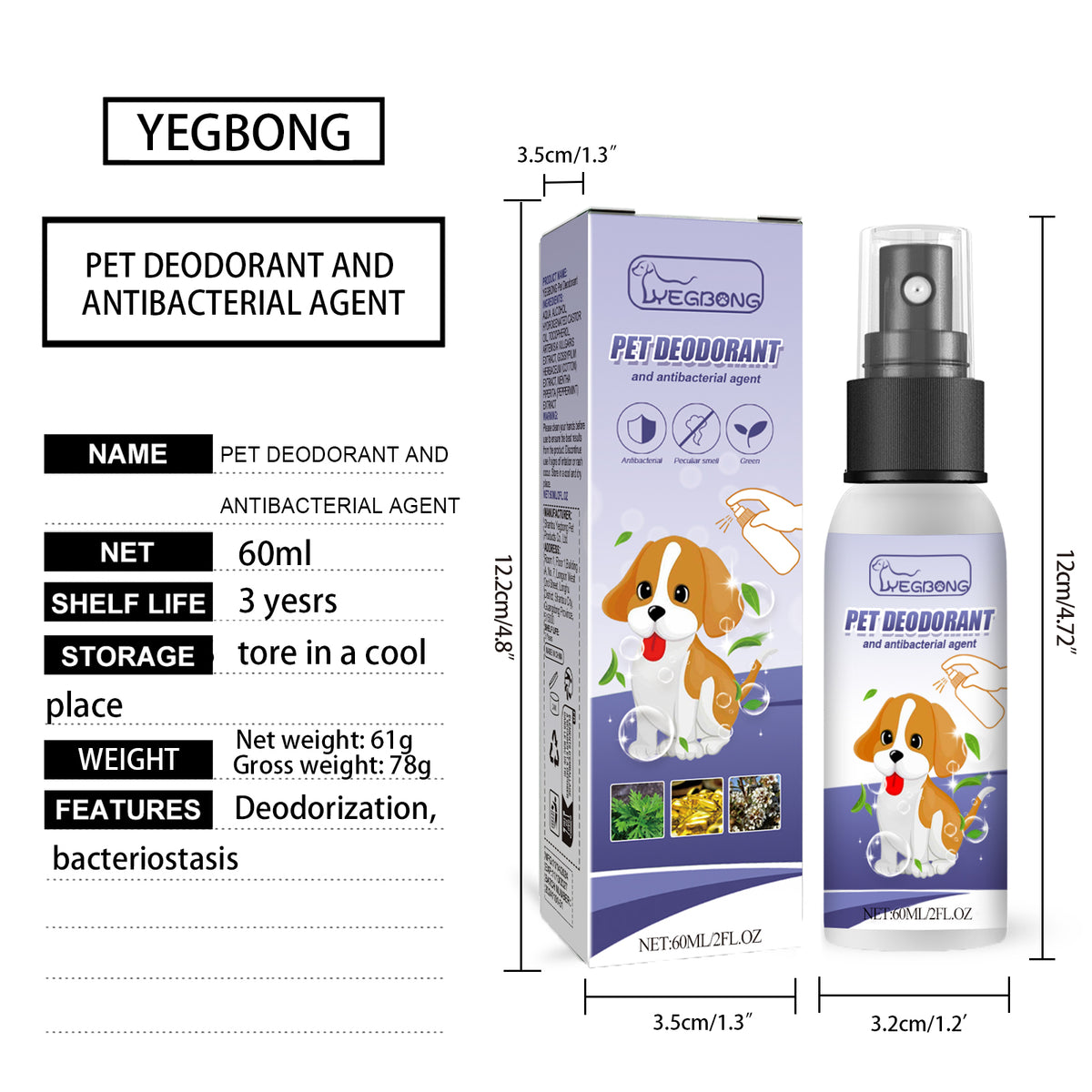 Pet Odor Eliminator Spray – Aloe &amp; Portulaca, 2 fl oz – view 9
