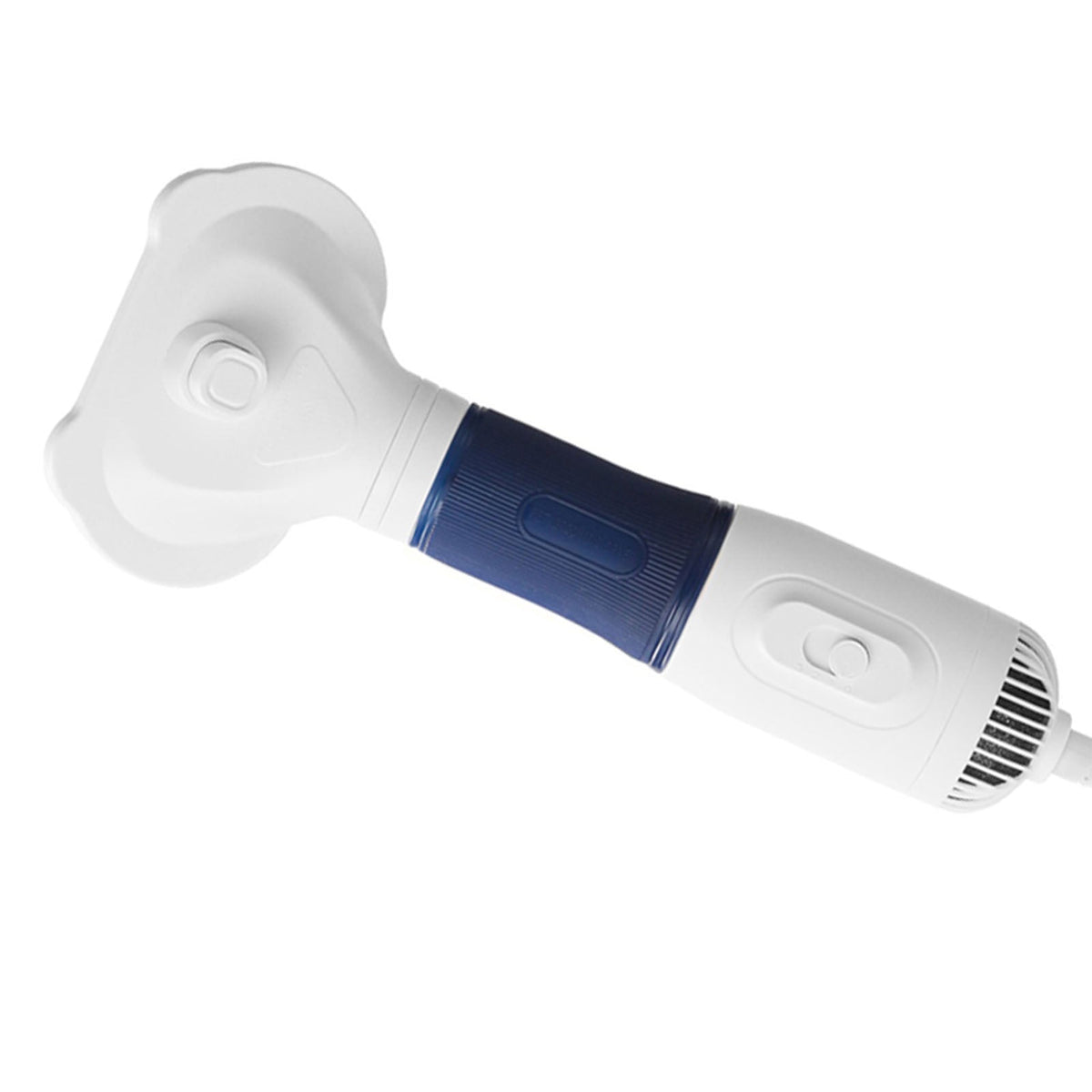 3-in-1 Pet Hair Dryer Brush – 600 W Low-Noise Slicker Dryer with 3 Heat Settings – Navy