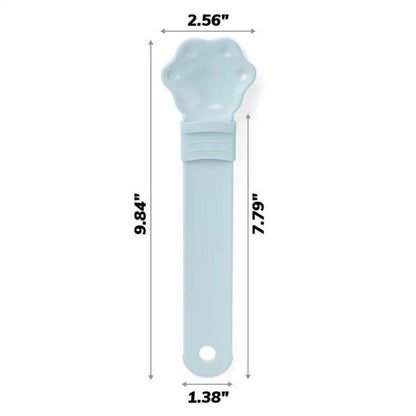 Shallow Plastic Cat Treat Strip Feeder – 9.8 x 2.6 in, Blue, Pink, Yellow, Purple or Brown – view 4