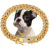 Rhinestone Dog Chain Collar – Sparkling Alloy Choker Necklace for Dogs & Cats, Gold or Silver, Sizes S–3XL – view 3