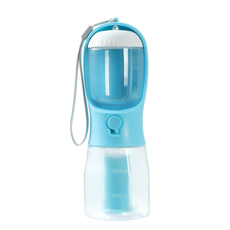 3-in-1 Dog Water Bottle – Travel Cup with Food Container, Waste Bag Holder &amp; Filter, 300 ml – view 9